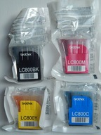 4x TUSZ BROTHER LC800 C/M/Y/BK ORYGINALNY ZESTAW