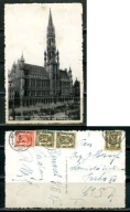 K19944)Belgia: Bruessel, La Grand Place, wyslany 1937