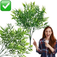 SZTUCZNE KWIATY GAŁĄZKA Z LISTKAMI DEKORACYJNA WIELKANOCNA RUSKUS JAK ŻYWY