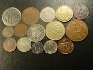 I.Zestaw 15 starych monet ,różne.