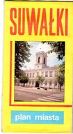 SUWAŁKI - PLAN MIASTA Z 1987 ROKU.