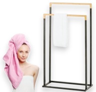 WIESZAK NA RĘCZNIKI DO ŁAZIENKOWY PODŁOGOWY WOLNOSTOJĄCY LOFT 2 POZIOMY HIT