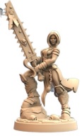 Battle Nun Penance Punisher Pinup F RPG Druk 3D NSFW
