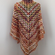 CHUSTA SZYDEŁKOWA RĘKODZIEŁO NOWA AKRYL WEŁNA