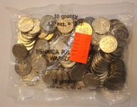 10 GR GROSZY 2013 WORECZEK BANKOWY 100 SZTUK MONET - ORYGINALNIE ZAMKNIĘTY