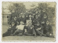 J02 Strażacy OSP Puńców Cieszyn 1928r Uroczystość obraz piwo