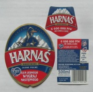 ETYKIETA PIWO HARNAŚ KONKURS BROWAR CARLSBERG OKOCIM + KRAWATKA I KONTRA