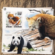 RŚA 2016 cena 7,90 zł kat.8€ - fauna, pandy, blok