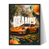 Plakat Porsche 911 w ramce 30x40 cm obraz samochodu do pokoju