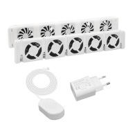 Wentylator grzejnikowy smart 5-wentylatorowy magnetyczny heat booster