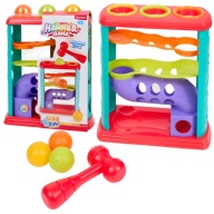 GRA ZRĘCZNOŚCIOWA Z MŁOTKIEM TOR KULKOWY 12+ DLA NIEMOWLĄT KULKI