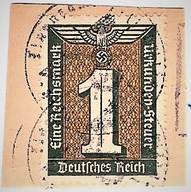 Skarbowy Znak Opłaty "1 Reichsmark" Deutsches Reich - Urkunden-Steuer
