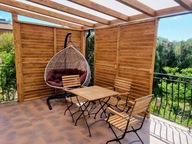 Ruchome deseczki shuttersy żaluzje regulowane drewno klejone na taras HIT