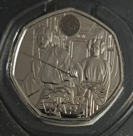 Wielka Brytania 50 pensów 2023r. Gwiezdne Wojny Powrót Jedi Luke Skywalker