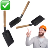 ŁOPATA SZUFELKA CZARNA METALOWA MOCNA OGRODOWA DO WĘGLA DREWNA | PRZYDASIE