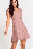 WŁOSKA SUKIENKA KORONKOWA ŚLUB WESELE KARNAWAŁ BAL 36 S APART NOWA 2025