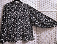 George - FAJNA, LEKKA BLUZECZKA ZE STÓJKĄ I BUFIASTYMI RĘKAWAMI r: 46