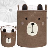 KOSZ NA ZABAWKI PREMIUM ZE ŚCIĄGACZEM DO PRZECHOWYWANIA MIŚ ROZMIAR XXL