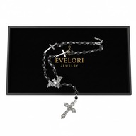 Mroczny Naszyjnik Różaniec NIETOPERZ Krzyż Goth Wiedźma