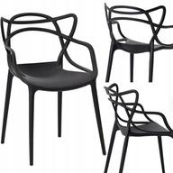 KRZESŁO AŻUROWE OGRODOWE KUCHENNE NOWOCZESNE SPLIT LOFT DO SALONU KUCHNI