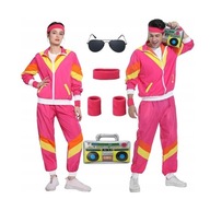 Dres ortalionowy Lata 80 / Kostium Strój Karnawałowy / S