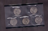 USA - 2001 rok - zestaw menniczy - 5 monet 1/4 Dolar - mennicze - mennica D
