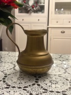 Mosiężny masywny dzban dzbanek wazon