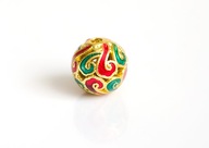 KULA Ozdobna ażurowa otwór drogocenna EMALIA