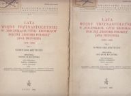 Lata wojny trzynastoletniej w Rocznikach, czyli kronikach t. 1-2 komplet