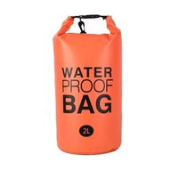 Worek Wodoodporny 2L - Torba Wodoszczelna nad Wodę Spływ na Telefon Orange