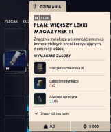 Arc Raiders WIĘKSZY LEKKI MAGAZYNEK III blueprint schemat PC/PS/Xbox