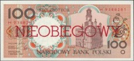 Polska 100 złotych 1990 - NIEOBIEGOWY - stan bankowy UNC