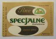 ETYKIETA PIWO CIEMNE PEŁNE SPECJALNE DOSŁADZANE BROWAR WARSZAWA