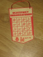 RAJD SAMOCHODOWY UCZESTNICY ORGANIZATOROM PZM 1978 proporczyk z PRL