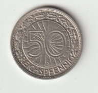 Weimar 50 pfennig 1928 D ladny stan