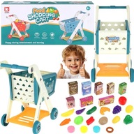 WÓZEK SKLEPOWY NA ZAKUPY KOSZYK DLA DZIECI PRODUKTY WARZYWA OWOCE AKCESORIA