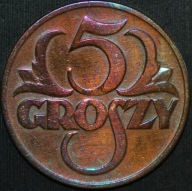 5 groszy 1925 - przyzwoity egzemplarz