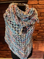 Chusta wykonana ręcznie na szydełku - rękodzieło