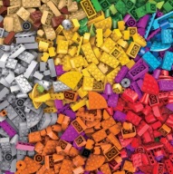 KLOCKI KREATYWNE KLASYCZNE KLOKSY RÓŻNE KOLORY DUŻY ZESTAW 500 EL.