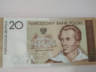 Banknot menniczy 20 zł - 200 rocznica urodzin Juliusza Słowackiego 2009 r