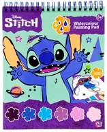 STITCH Kolorowanka Wodna Malowanie Wodą 20 Arkuszy + Pędzelek