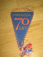 FABRYKA SAMOCHODÓW PRAGA 70 lecie proporczyk z PRL