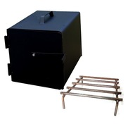 PALENISKO METALOWE DO WĘDZARNI + RUSZT 25x25x30 cm