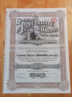 Akcje / Obligacje - oryginał - Towarzystwo Elektryfikacji Odessy