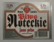 STARA ETYKIETA PIWO JASNE NOTECKIE BROWAR CZARNKÓW ROZLEWNIA PIANOX KOPYŚĆ