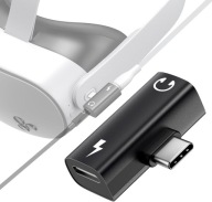 Adapter słuchawkowy USB-C do 3,5 mm i ładowarka do akcesoriów Meta Quest 3S