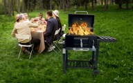 Grill Węglowy XXL Podwójny Ruszt – Pokrywa, Popielnik, Termometr