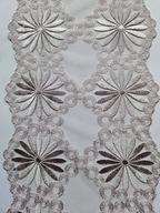 Koronka na tiulu beżowa szerokość 17cm