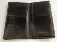 Etui na karty płatnicze, skórzane czarne