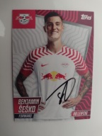 Karta topps mach attax autograf RB Leipzig Team Set 2023-24 Benjamin Sesko